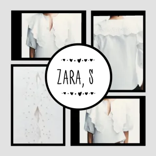 Camisa cuello bobo, , Zara talla S