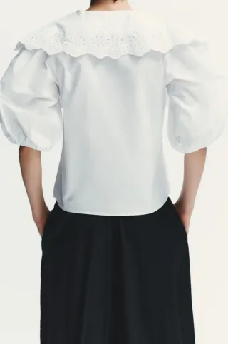 Camisa cuello bobo, , Zara talla S