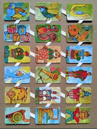 Lamina Cromos troquelados Maves 18.Variados