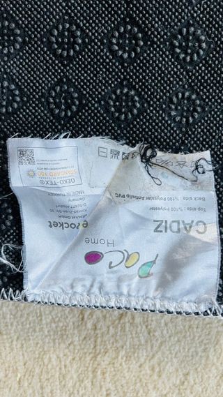 Alfombra pelo largo gris