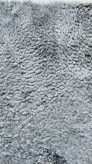 Alfombra pelo largo gris