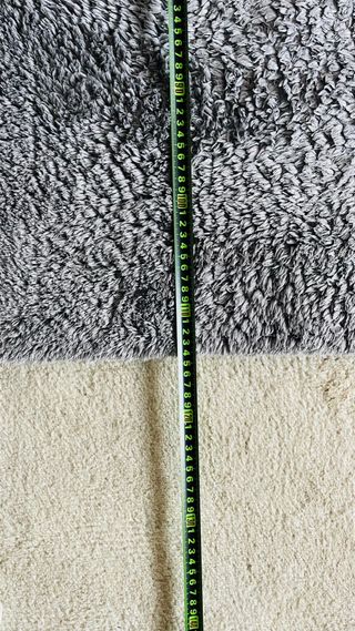 Alfombra pelo largo gris