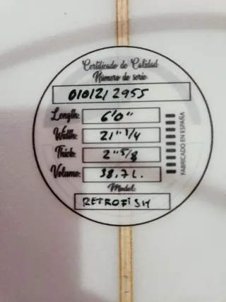 Tabla de surf Retro Fish Native 6.0