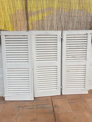 Persianas de madera antiguas