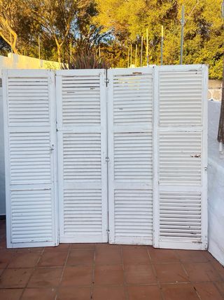 Persianas de madera antiguas