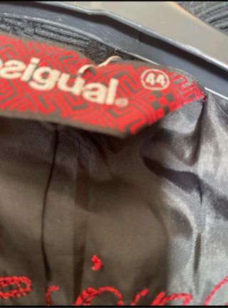 Cappotto Desigual donna nero multicolor