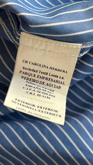 Camisa Carolina Herrera nueva (T.L)