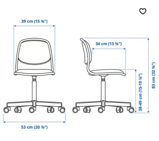 Sillas de escritorio infantiles (2 unidades).