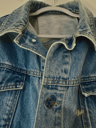 Giacca jeans Ritt vintage ricamo L