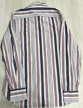 Camicia Tommy Hilfiger Uomo S Righe Blu Bianco Ros