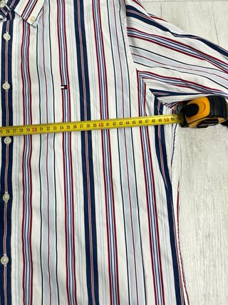 Camicia Tommy Hilfiger Uomo S Righe Blu Bianco Ros