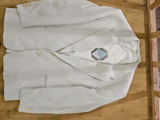 Elegante Blazer Gin Fizz - 100% Pura Lana Vergine