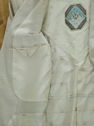 Elegante Blazer Gin Fizz - 100% Pura Lana Vergine