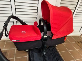 Capazo Bugaboo Donkey Completo Rojo