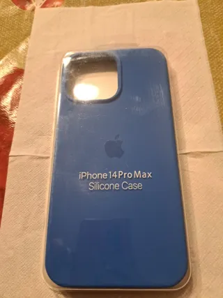 Funda iPhone 14 Pro Max Silicona Azul