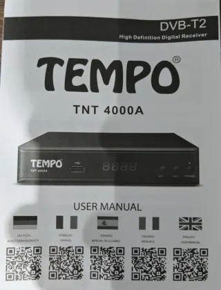 Decodificador TDT TEMPO TNT 4000A