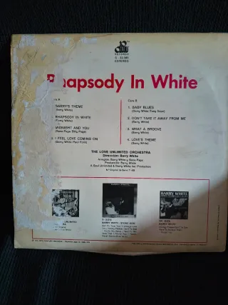 Vinilo Rhapsody in White - Barry White