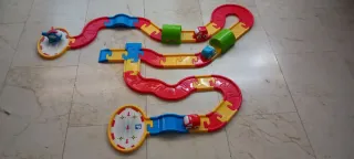 Circuito de Coches y Helicóptero Juguete