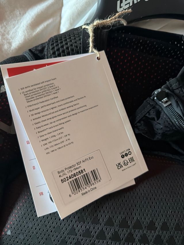 Leatt Body Protector 3DF AirFit Größe L/XL - XBOOTFACTORY