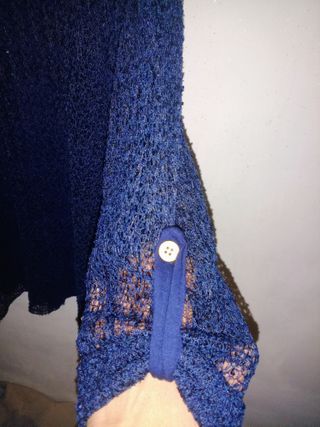 Jersey punto fino azul T. L/XL