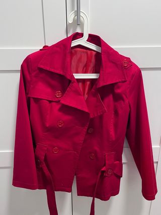 Americana corta roja mujer