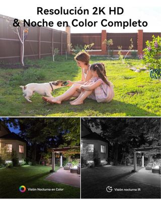 Cámara Vigilancia Solar blanco con Panel