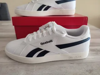 Zapatillas Reebok Court Retro Blancas y Azules