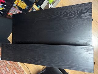 Escritorio Negro Metal y Madera