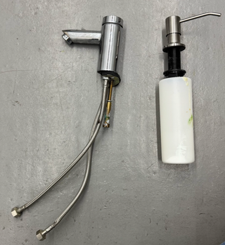 Grifo Schell y dispensador jabón