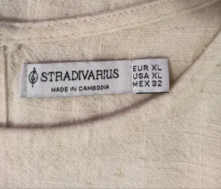 Blusa Stradivarius Beige Talla XS
