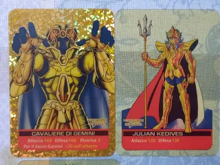 7 Lamincards Cavalieri Zodiaco Edibas 2008
