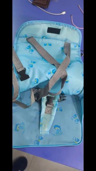 Trona portátil azul