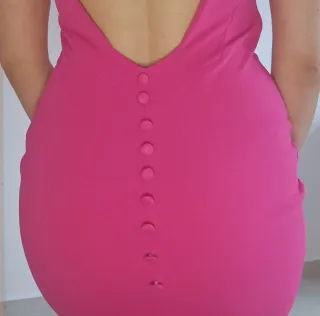 Vestido fiesta rosa fucsia