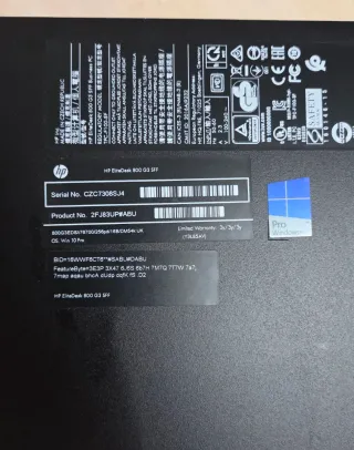 HP Elitedesk 800 G3 PC Sobremesa