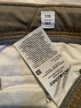 Pantalón chino beige talla 16 – Algodón