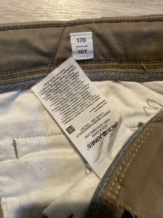 Pantalón chino beige talla 16 – Algodón