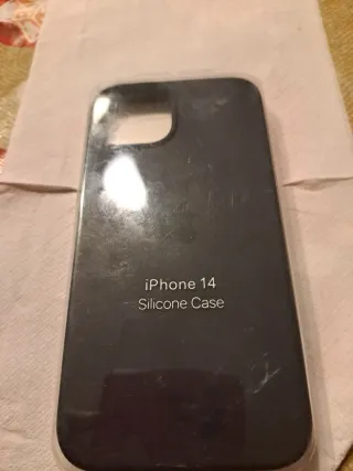 Funda iPhone 14 Silicona Azul Marino