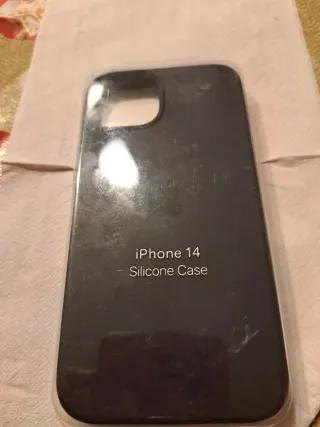 Funda iPhone 14 Silicona Azul Marino