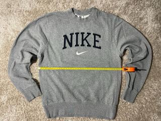 Casaco Nike Varsity Spellout Logo Vintage Cinza