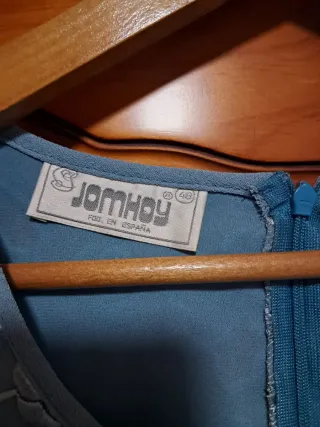 Vestido y chaqueta ceremonia azul