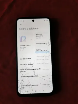 Estado: O ecrã está trincado, mas funciona norm