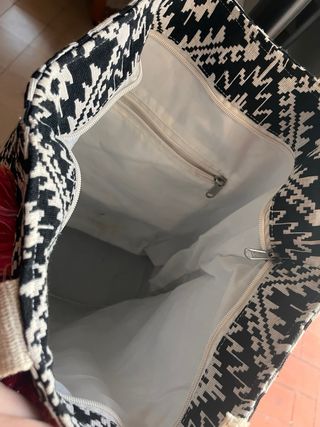 Bolso étnico multicolor con flecos Ojo! Un poco ro