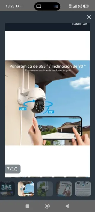 Cámara Seguridad iGeek PTZ 2K ZY-C2