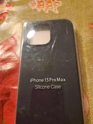 Funda iPhone 15 Pro Max Silicona Azul Mar