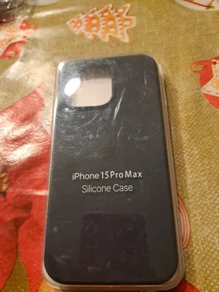 Funda iPhone 15 Pro Max Silicona Azul Mar