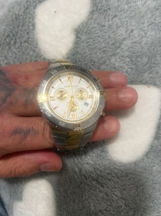 Reloj Lanscoatte Hombre Dorado y Plateado