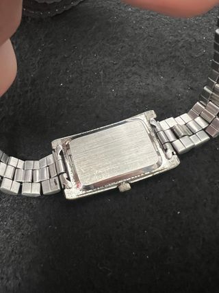 Reloj Abril Rectangular Vintage Acero Mujer