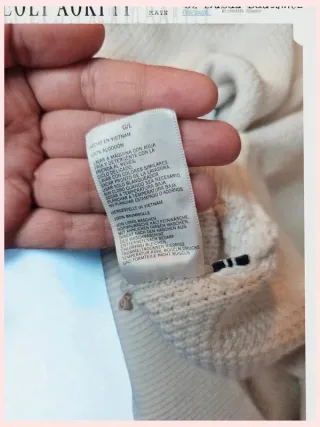 Jersey Nautica Algodón Crema Talla XL