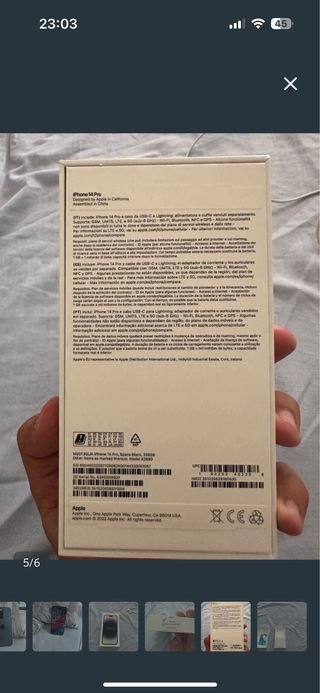 iPhone 14 Pro Negro 256GB