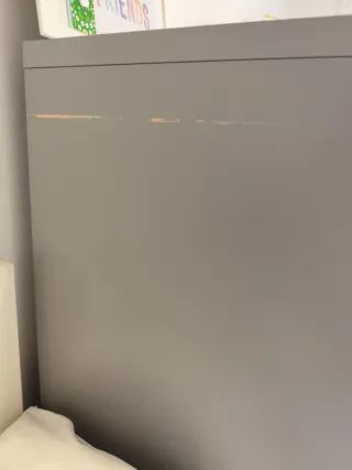 Cómoda 8 cajones IKEA Visthus gris/blanco